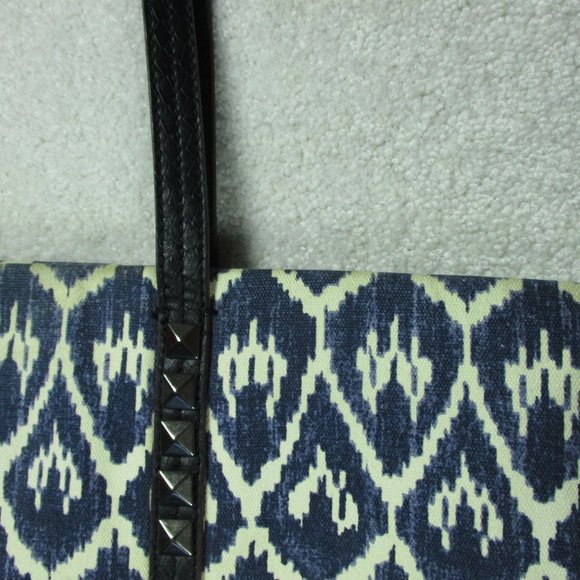 Label Rachel Roy Tote Large Blue and Black faux Leather - Picture 7 of 16